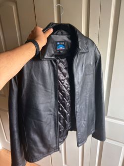 Ford Racing Black Leather Jacket