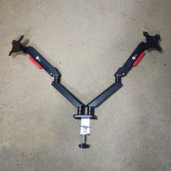Siig Dual Monitor Arm Black and Red