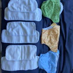 3 BumGenius Origional One Size Cloth Diapers