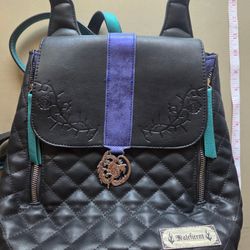 Disney Villains Maleficent Small Black Backpack With Horns