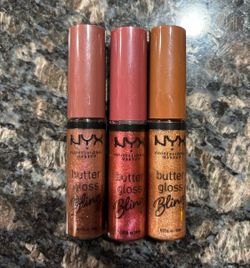 NEW NYX PROFESSIONAL BUTTER GLOSS BLING NON STICKY $4 Each!!!