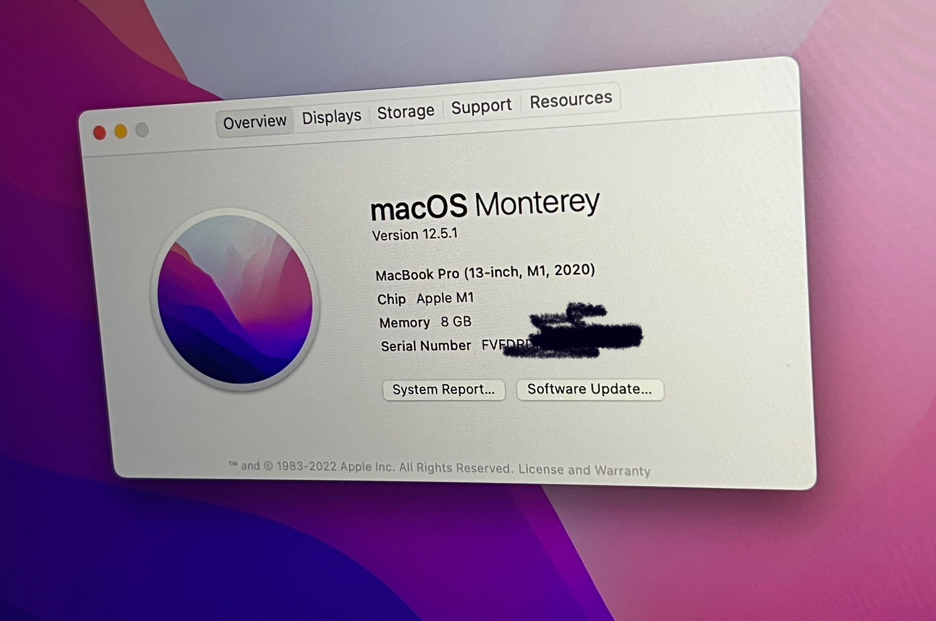 MacBook Pro 13inch 500gb
