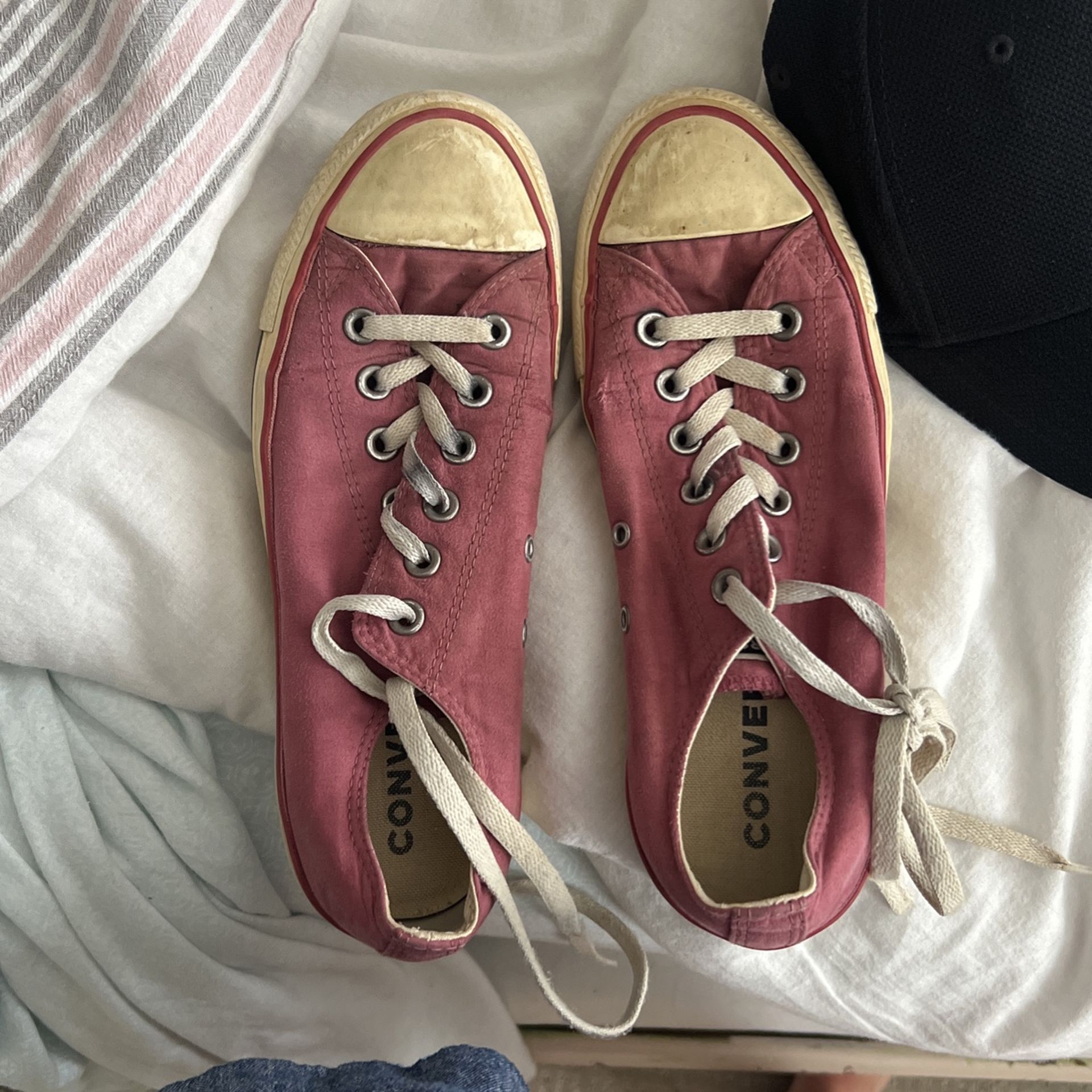 Old Maroon Converse 