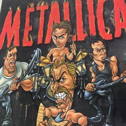 METALLICA Vintage Banner. 4x3ft