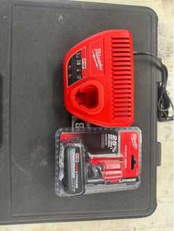 Milwaukee M12 high output, battery, and new charger