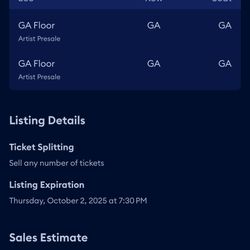 Concert Tickets