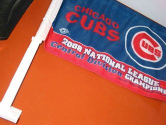 NEW Car flag Chicago Cubs 2008 National League Champions. $5 each. Oregon or Meet.