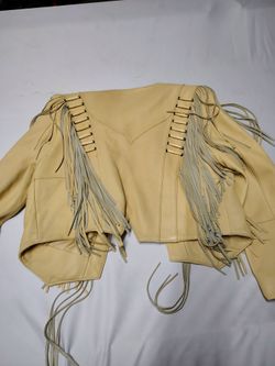 Leather pioneer wear women's vest