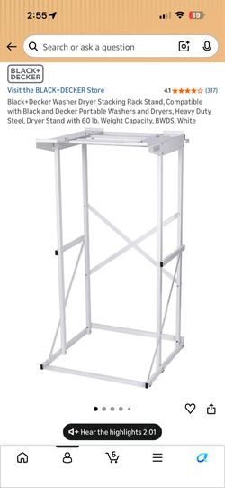 Stand for portable washer and dryer