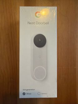 Google Nest Doorbell 2nd Generation Wired White/Snow NEW in box!