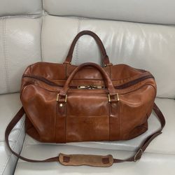 A.D. Firenze Large Brown Leather Bag - Italian Leather Travel Bag