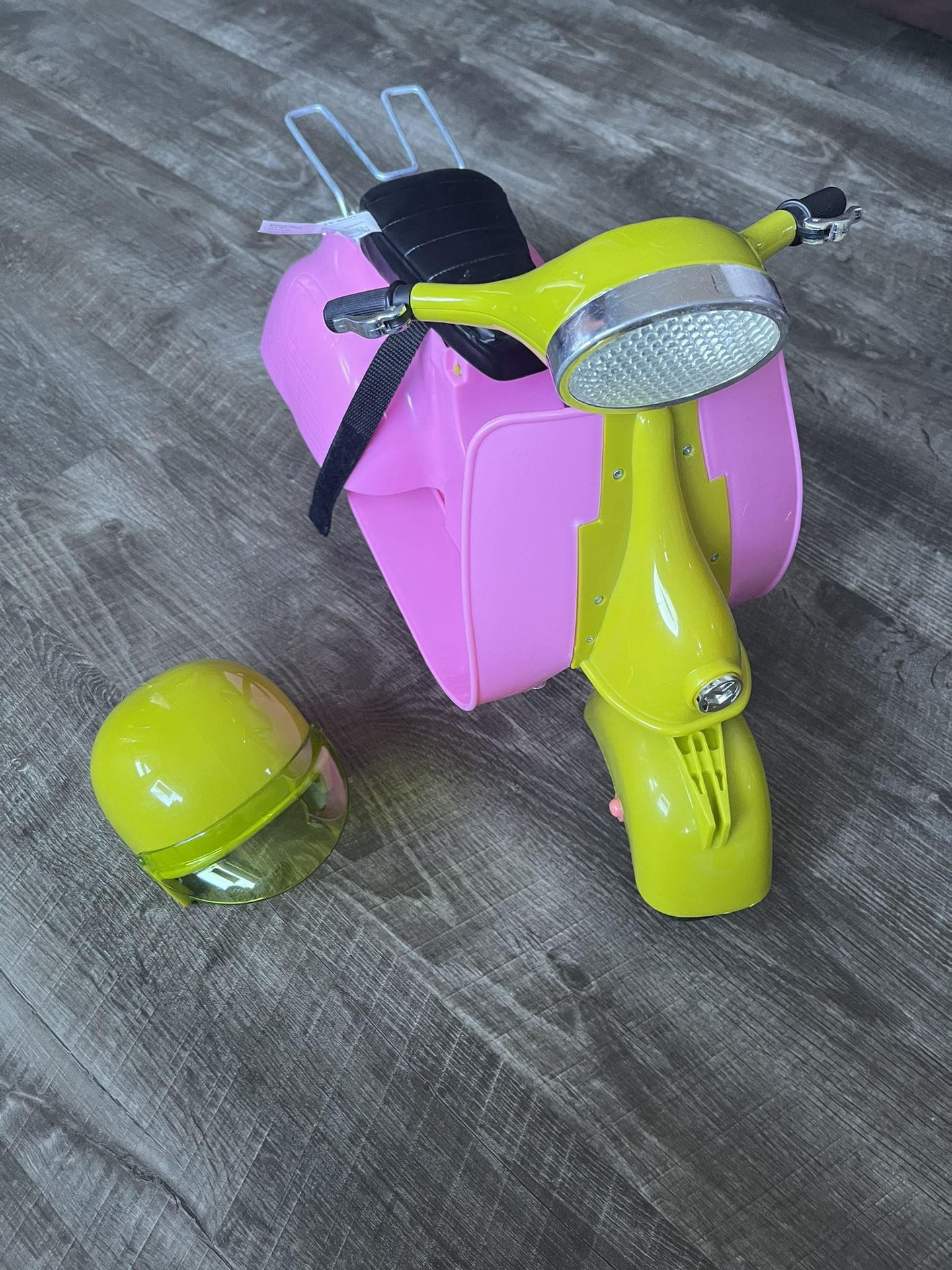American girl Sized Scooter With Helmet 