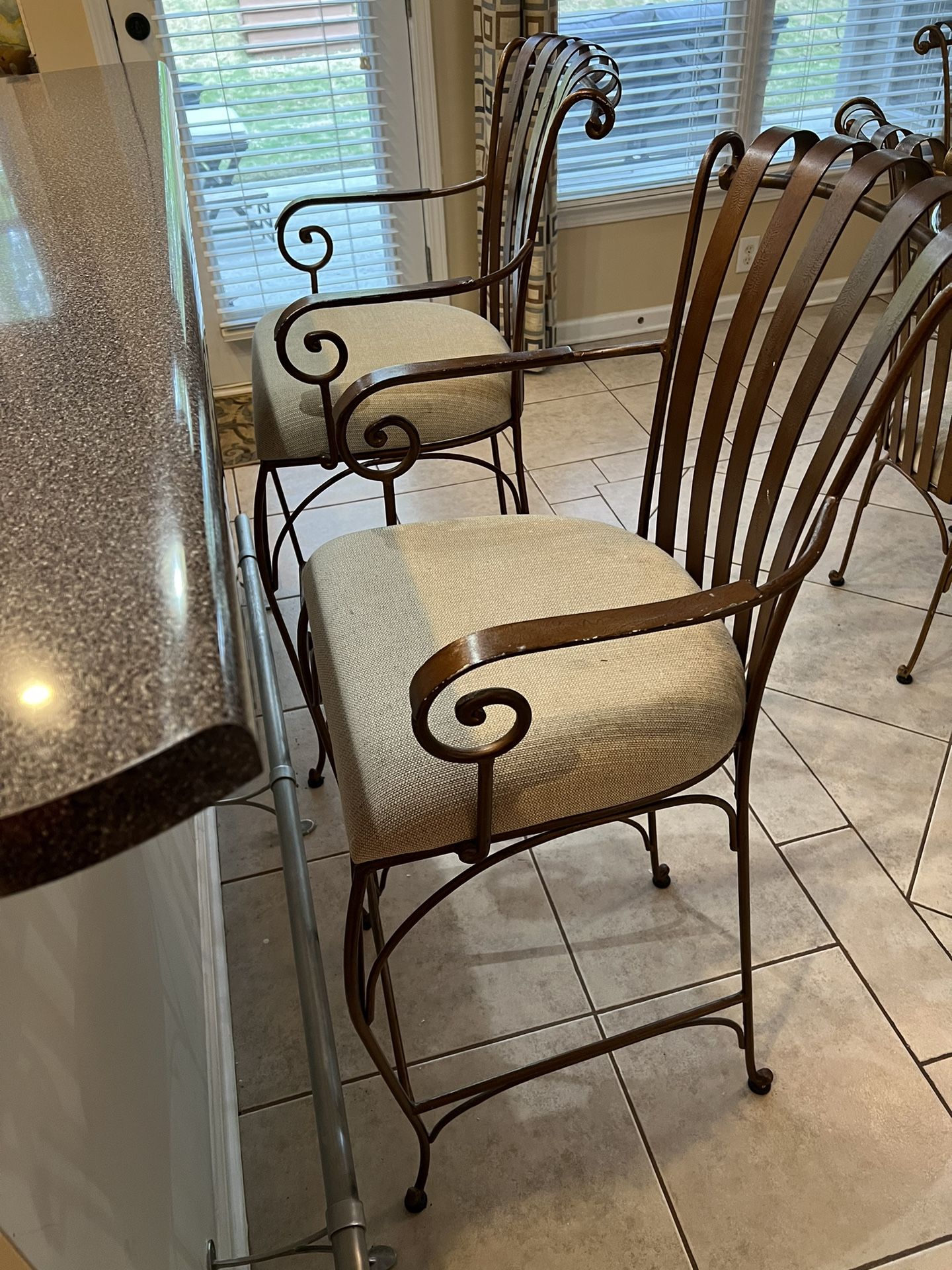 Barstool - Bronze Iron Set