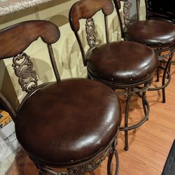 3 Counter Bar Stools Chairs Barstools 27"