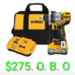 DeWalt 20v Xr Lithium-ion Cordless  Hammer Drill Kit W/ 8.0 Ah Battery Charger N Kit Bag