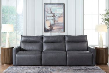 ModZ Blue 3-Piece Power Sectional Reclining Sofa