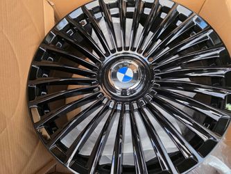 22" New Staggerd BMW 745i 2018-2026 Floating Caps Wheels& New Tires