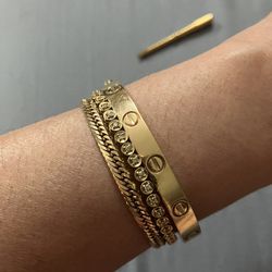 Love bangle 18k Solid Gold Size 16 29 More Grams NOT CARTIER