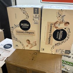 3 boxes Millie Moon Luxury Disposable Diapers