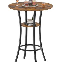 2 Tier Round Bar Table $50