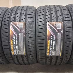 ( 4 TIRES  ) 255/35R18 BLACKHAWK 