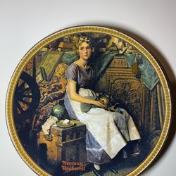 Dreaming In The Attic Norman Rockwell Plate 
