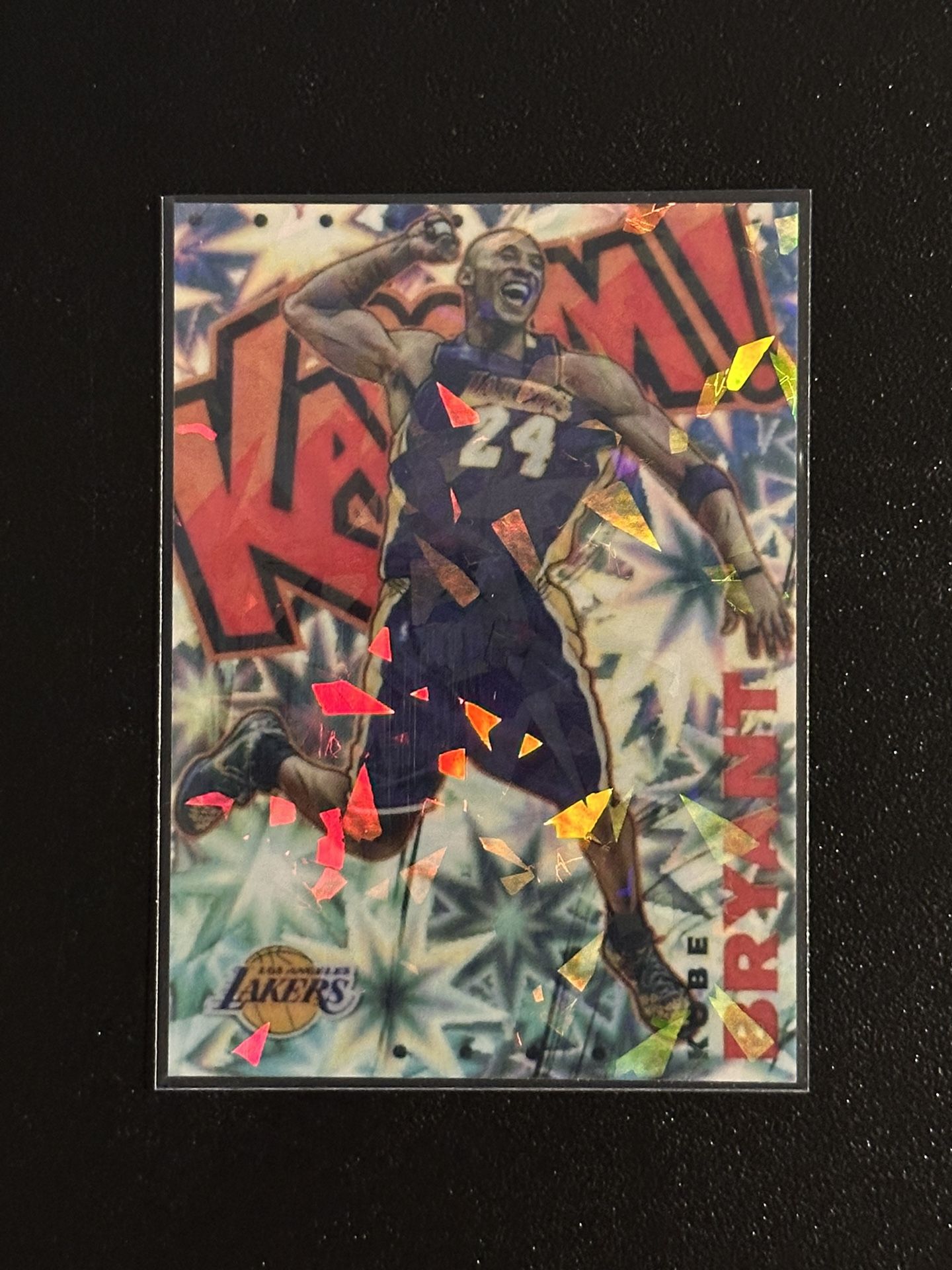 Kobe Bryant Kaboom! Novelty Card Reprint Cracked Ice