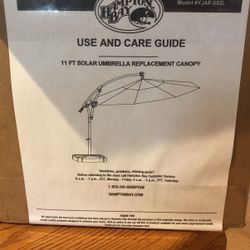 11 foot  Sun Umbrella replacement canopy New In Box!