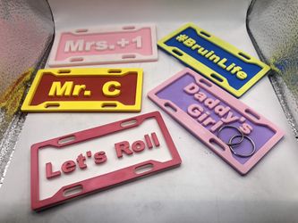 3d Printed Personalized Custom Bicycle License Plate I Accessories I Beach Gift I Scooter I Tag Sign for Kids I Skateboard I E-bike