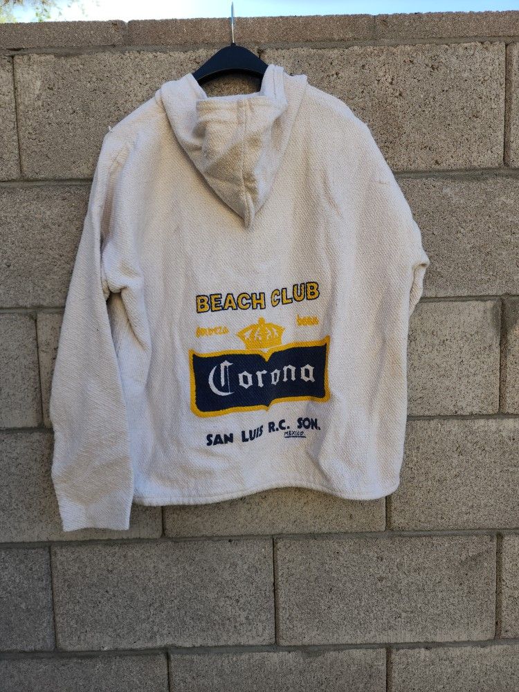 Vintage Corona Beach Club Mexico Pullover Hoodie XL