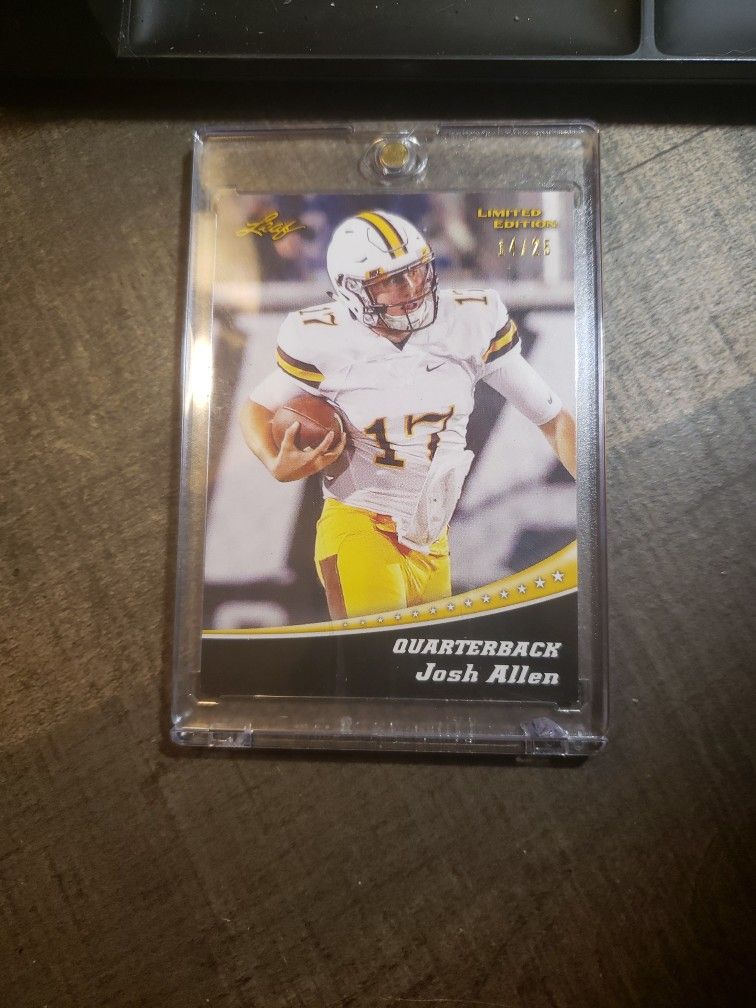 Josh Allen Rookie #'d 14/25 Gold 2018 Leaf Special Release mint Panini Buffalo Bills