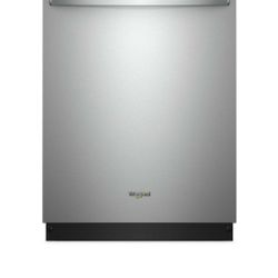 24 in Fingerprint resistant stainless  steel to control built in tall tub Dishwasher with third level Rack ,47 dba whirpool