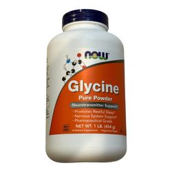 Now Foods Glycine Pure Powder 1 lb 454 g GMP Quality Assured, Vegan, Vegetarian