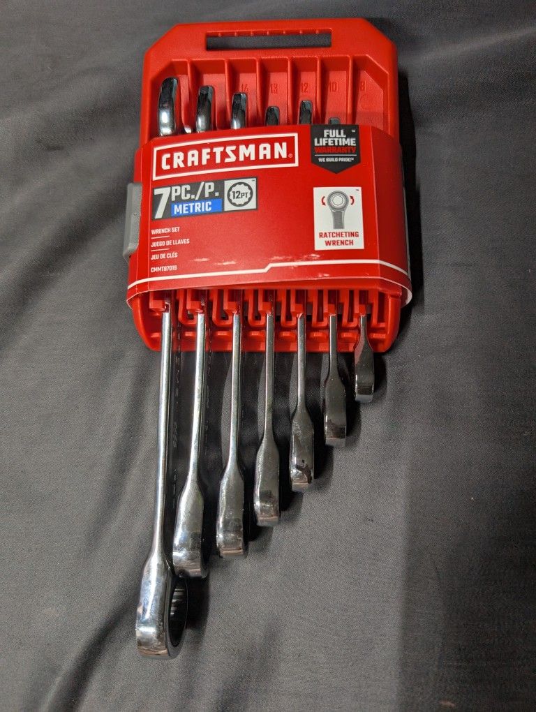 Craftsman 7pc Ratchet Wrench Set (Metric)