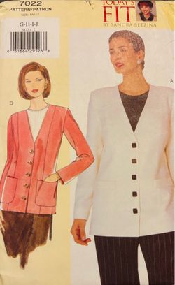 Vintage Plus Size Vogue 9658 by Sandra Betzina Size Bust 46-55 Uncut