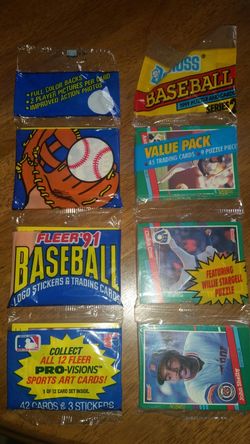 Baseball card sets