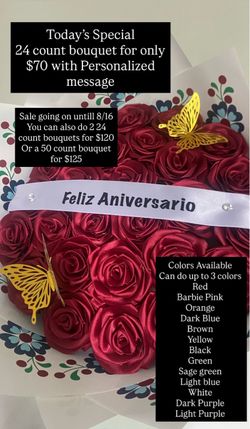 24 eternal rose bouquet for only $70