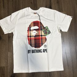 white bape tee shirt 