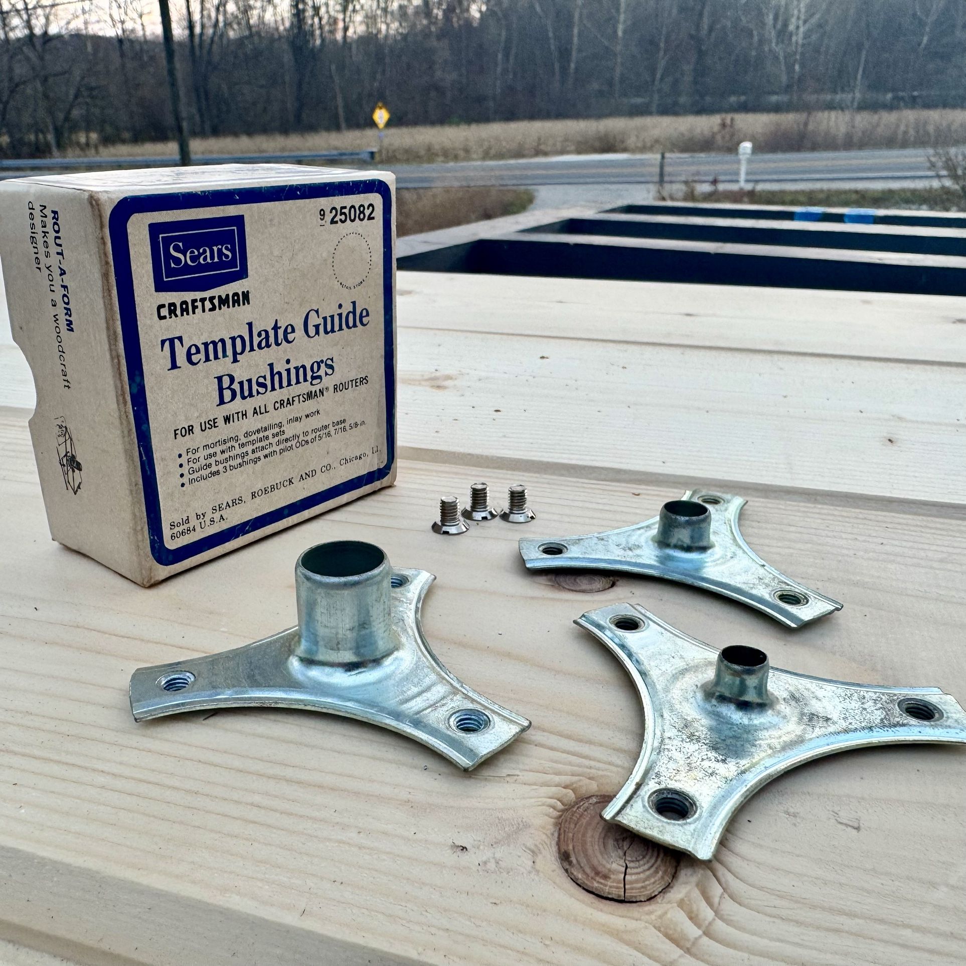 Vintage Craftsman Router Template Guide Bushing Set (25082)