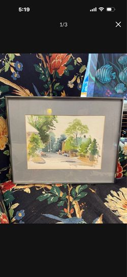 Vintage water colors 20 by 17