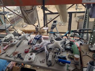 All kinds of drones, drone accessories, chargers, controllers goggles.
FPv stuff