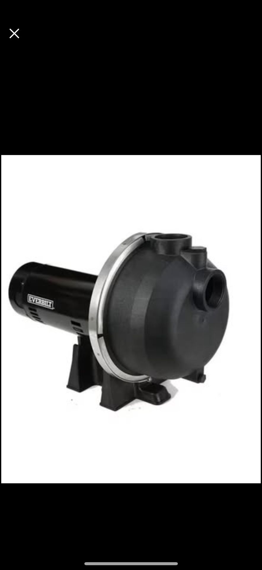 Everbilt 2 HP Plastic Lawn Sprinkler Pump