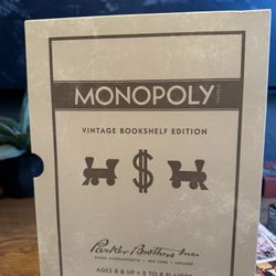 Monopoly bookshelf Edition
