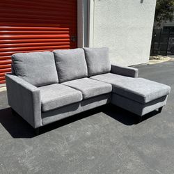 FREE DELIVERY- Modern Sectional Sofa Couch w/ Reversible Chaise - Living Spaces