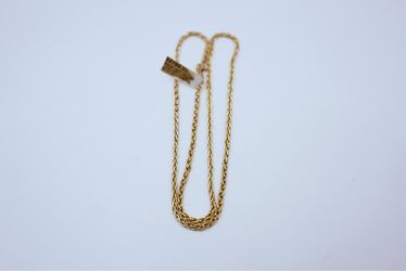 18KT Gold Rope Chain Necklace with Tag