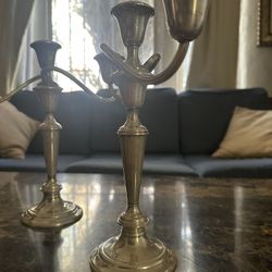 Gorham Stamped Sterling Silver Candelabras 