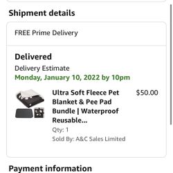 Ultra Soft Fleece Pet Blanket & Pee Pad Bundle-BRAND NEW IN PACKAGE!