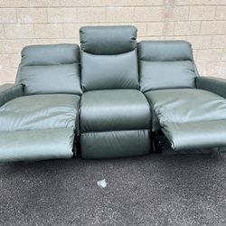 LAZYBOY REAL LEATHER POWER RECLINER 