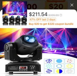 Electronic LED Disco Party Moving Head Bean - brand new