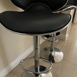 Set of 2 Adjustable Bar Stools 